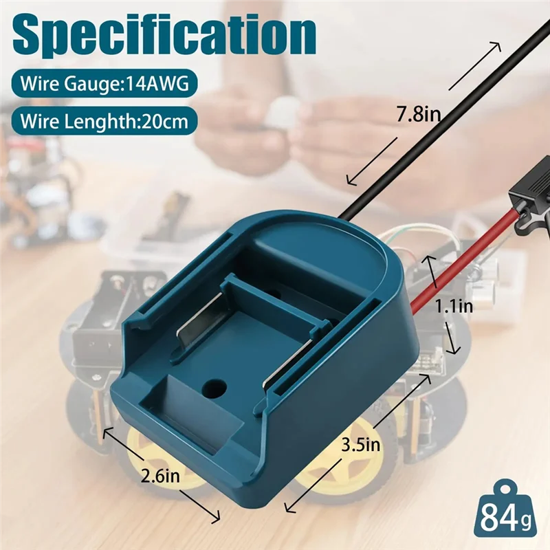 Kit di accessori per cassetta degli attrezzi elettrici A74E-DIY per utensile elettrico MT per batteria MT 14V/18V