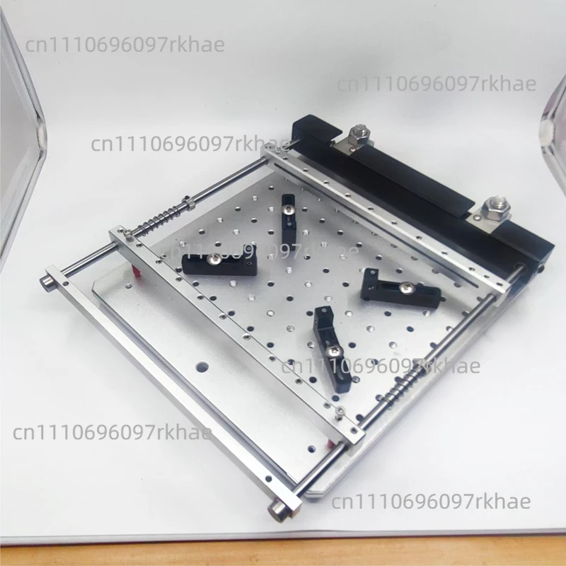 170x170mm SMT Manual Small Screen Printing Set PCB Steel Mesh Solder Paste Printing Table for Electronic Component Placement