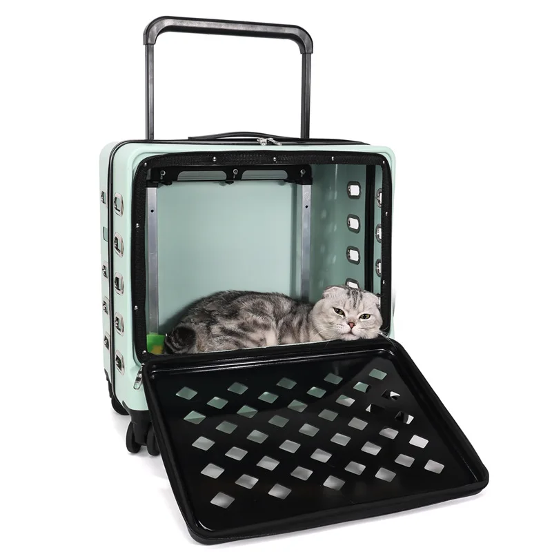 

Portable Pet Bag Travel Cat Accessories Carrier Large Breathable Cat Small Dog Carrier Trolley Case Wheel Backpack Cats Products