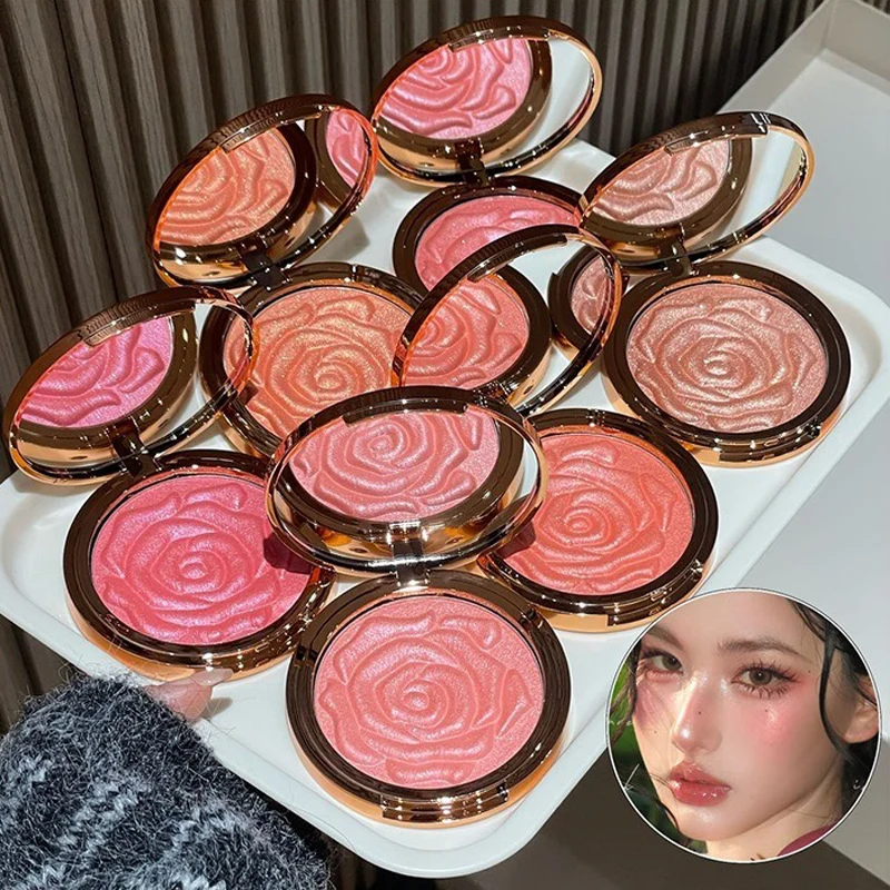 Rosen-design Highlighter Und Blush Palette Schimmernd Rosa Wangen_voghion.com