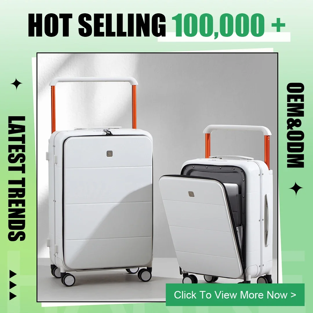 Hanke designer trolley suitcase sets aluminum frame carry-ons anti-collision travel luggage carts PC smart suitcase luggage set