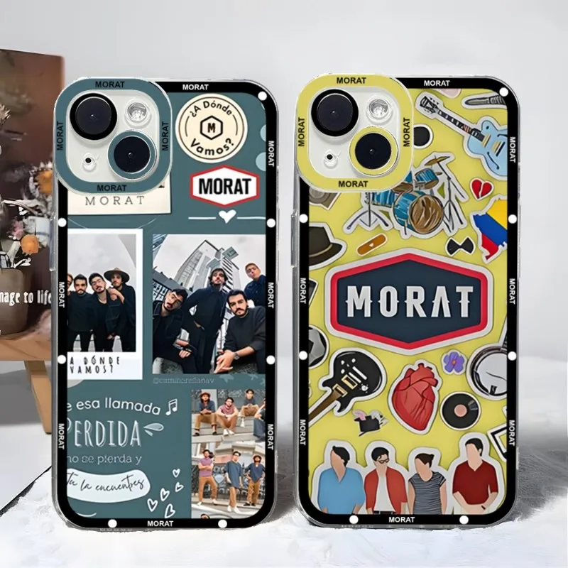 

Morat Band Phone Case Transparent For Xiaomi 13 Redmi 11 12 10 Pro Lite Pro Plus Poco X3GT F3 Angel Eye Cover
