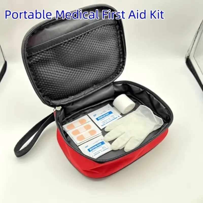 Portable First Aid Kit (Empty), Emergency Medical Kit, Survival Kit, Travel Outdoor Sports Camping Tool, Suitable for Schools