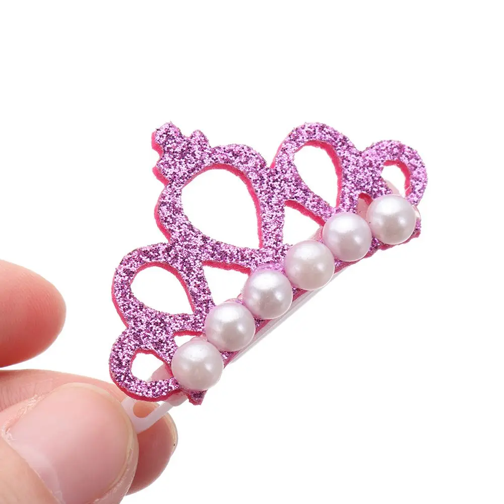 Small Dogs Faux Pearl Crown Shape Bows Hair Clips Bow Cute Head Decoration For Pets Hair Clips Grooming Cat Bow Pet Accessoires