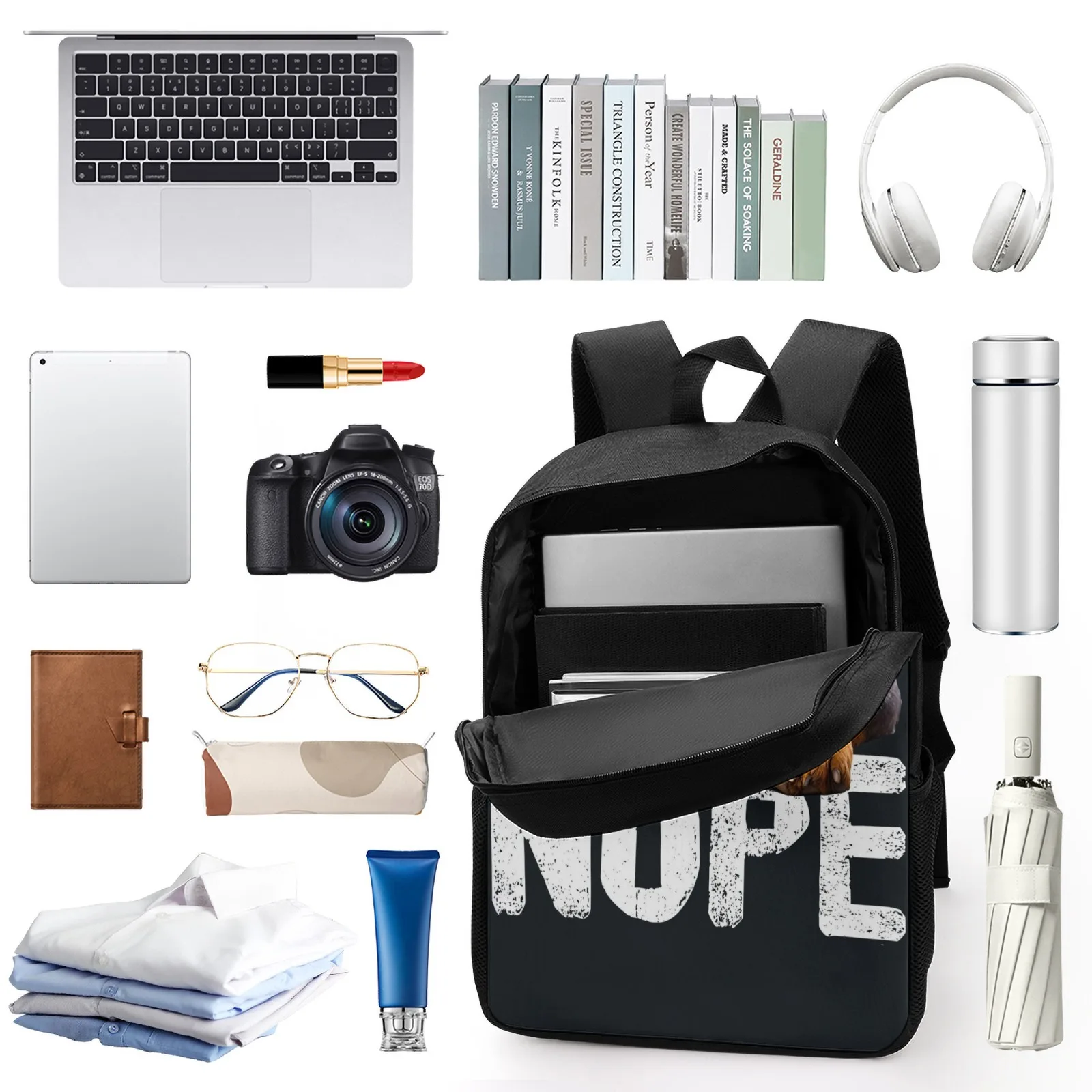 ロットワイラーいいえスクールバッグプリントスクールバックパックティーンエイジャーのための子供女の子バッグ 17 インチスクールバックパックバッグ