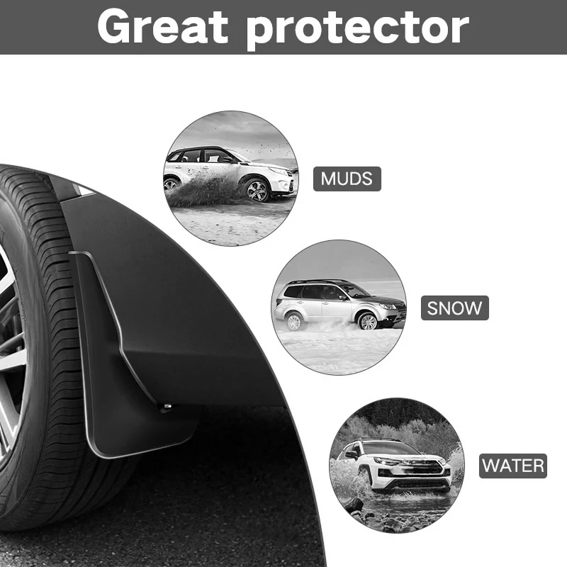 MudFlaps For Li Auto Li L7 2023 2024 Mudguards Mud Flaps Splash Guards Front Rear Wheels Fender Car Accessories 4Pcs