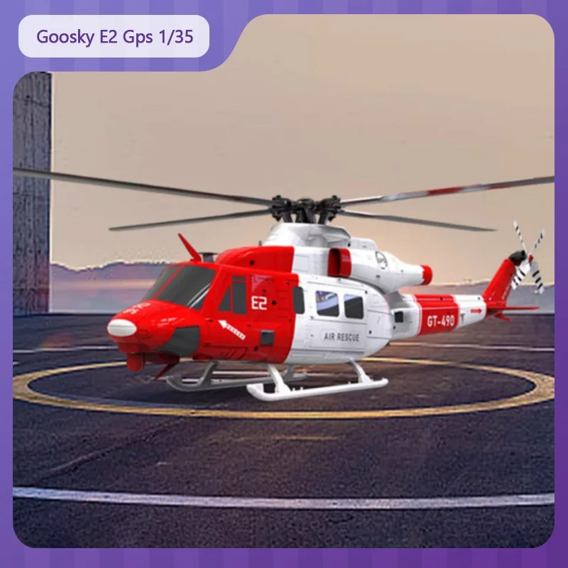 

Новый Goosky E2 Gps 1/35 Радиоуправляемый вертолет с двойным бесщеточным двигателем Tof Система управления полетом Bnf/Rtf Вертолет с дистанционным управлением Игрушка в подарок