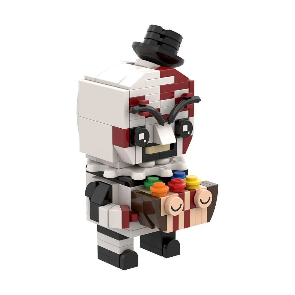 MOC Art el modelo de payaso, bloques de construcción, Horror, payaso malvado, BrickheadZ, figura de ladrillos, juguete, regalo de Halloween para adultos