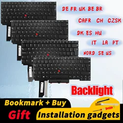 Suitable for Lenovo ThinkPad R14 E14 Gen2 Gen3 Gen4 backlit keyboard DE/FR/UK/BR/CAFR/CH/DK/ES/HU/IT/LA/NORD/PT/SE/US