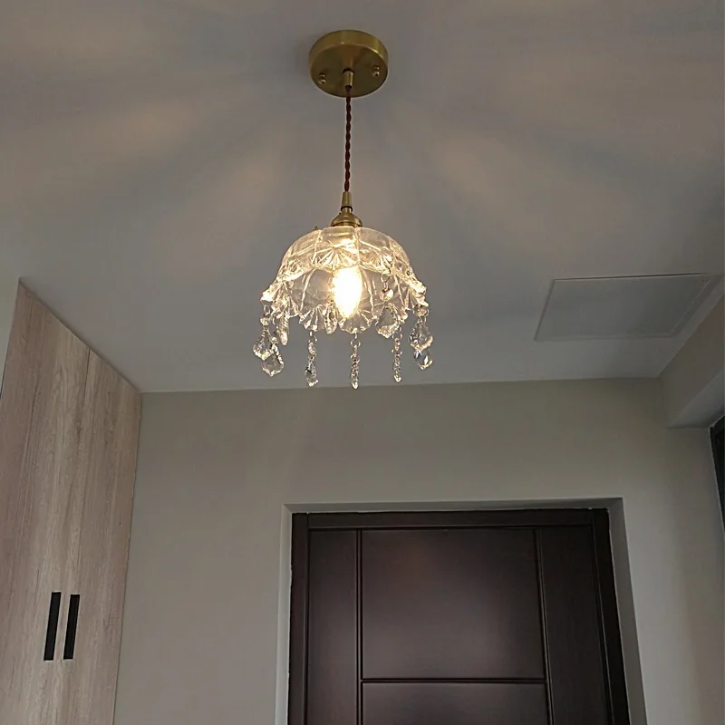 

Copper Socket Pendant Light Fixtures Modern hanging wire wall lamp Balcony Bedroom Kitchen Dining room Suspension Luminaire