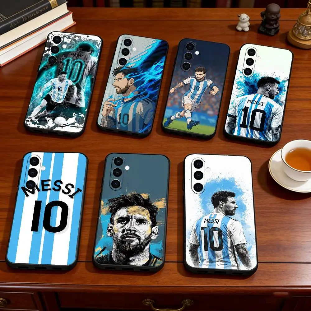 

Lionel Messi Phone Case Black Silicone Soft For Samsung Galaxy A73,A72,A71,A70,A53,A52,A51