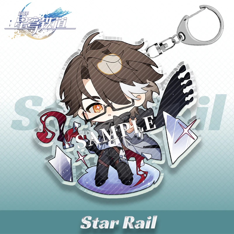 

Anime Honkai: Star Rail Herta Kafka Seele Cosplay Game Two yuan acrylic keychain backpack pendant