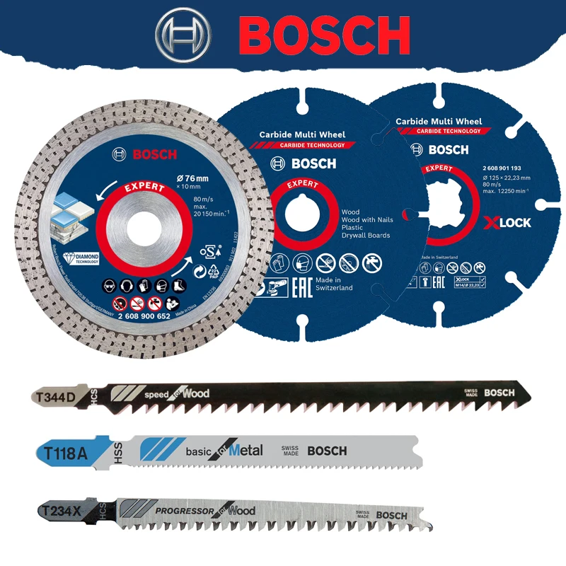 BOSCH Professional Cutting Blade Jigsaw Blade Sturdy Durable PowerTool Accessories 2608901196 2608631013 2608901193 2608900652