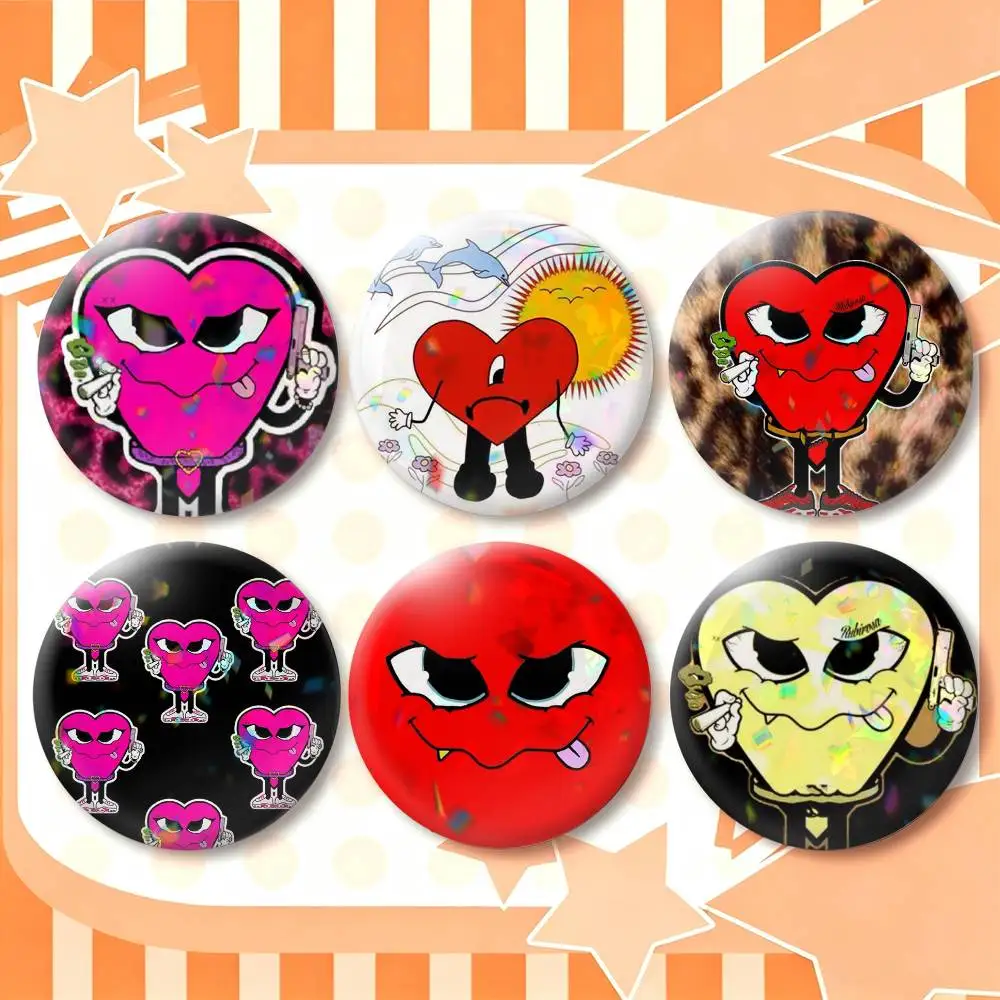 Love Mafia La Mafia Del Amor  25mm 32mm 44mm 58mm 75mm Brooches Badges Pins for Accessories Gift