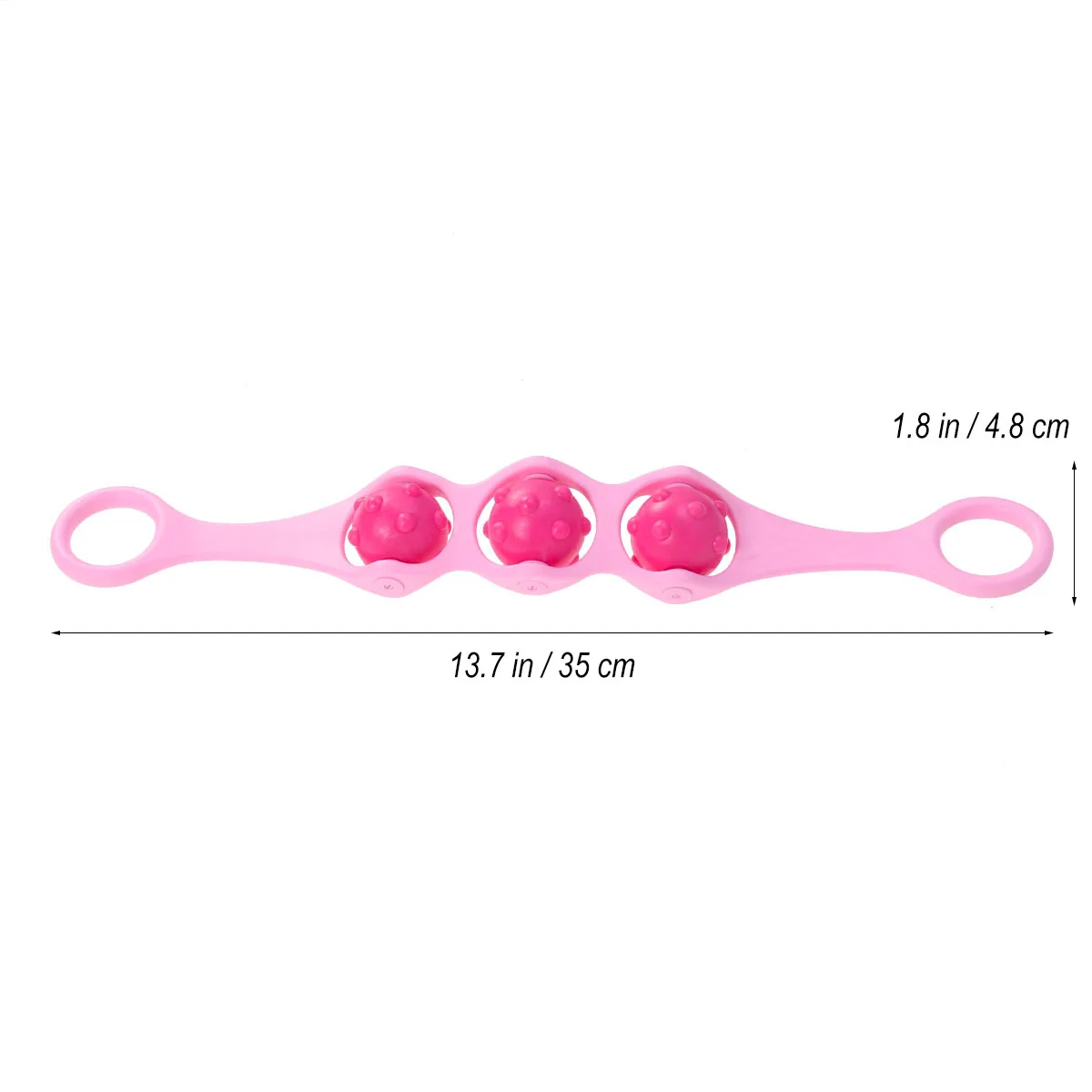 

Three Roller Muscle Roller Ergonomic Design for Leg Foot Treatment Stress Relief Manual Massage Roller
