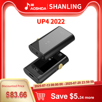 Shanling UP4 2022 Headphone Amplifier Full Format Balanced Headphone Power AMP Dual ES9219C DAC Bluetooth 5.0 Balanced Output