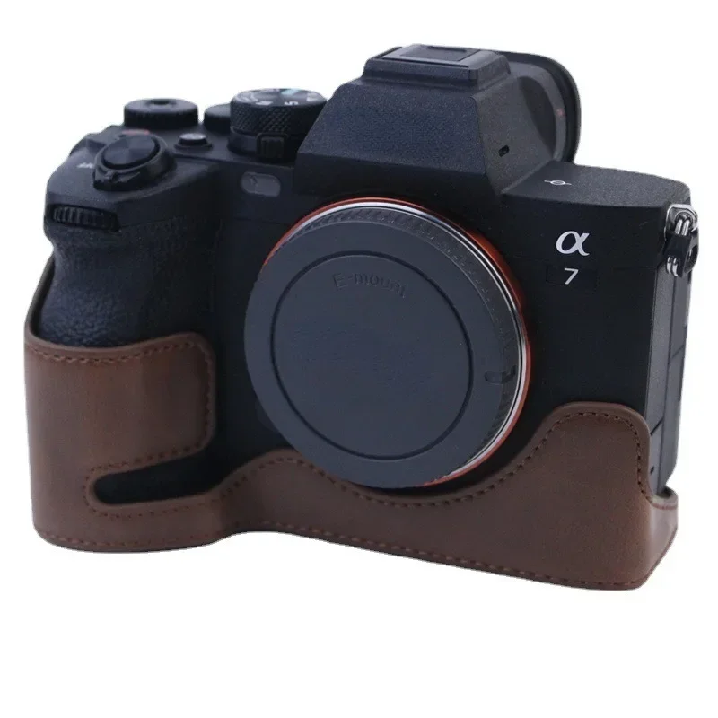 

Genuine Real Leather Half Case Grip for Sony A1/A7S3/A7S III/A7 Mark IV/A7M4 Camera