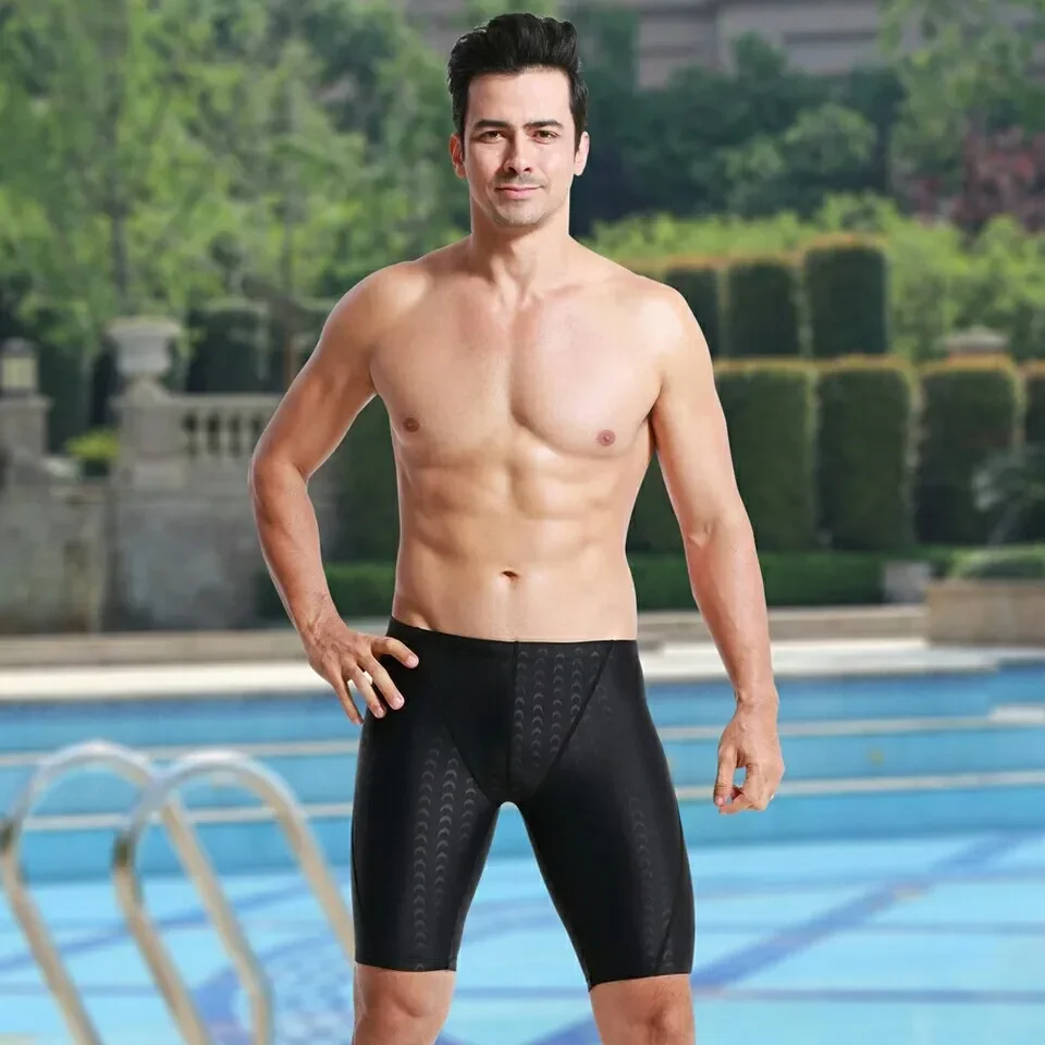Men's waterproof men's swimming trunks new briefs L-5XL image 3