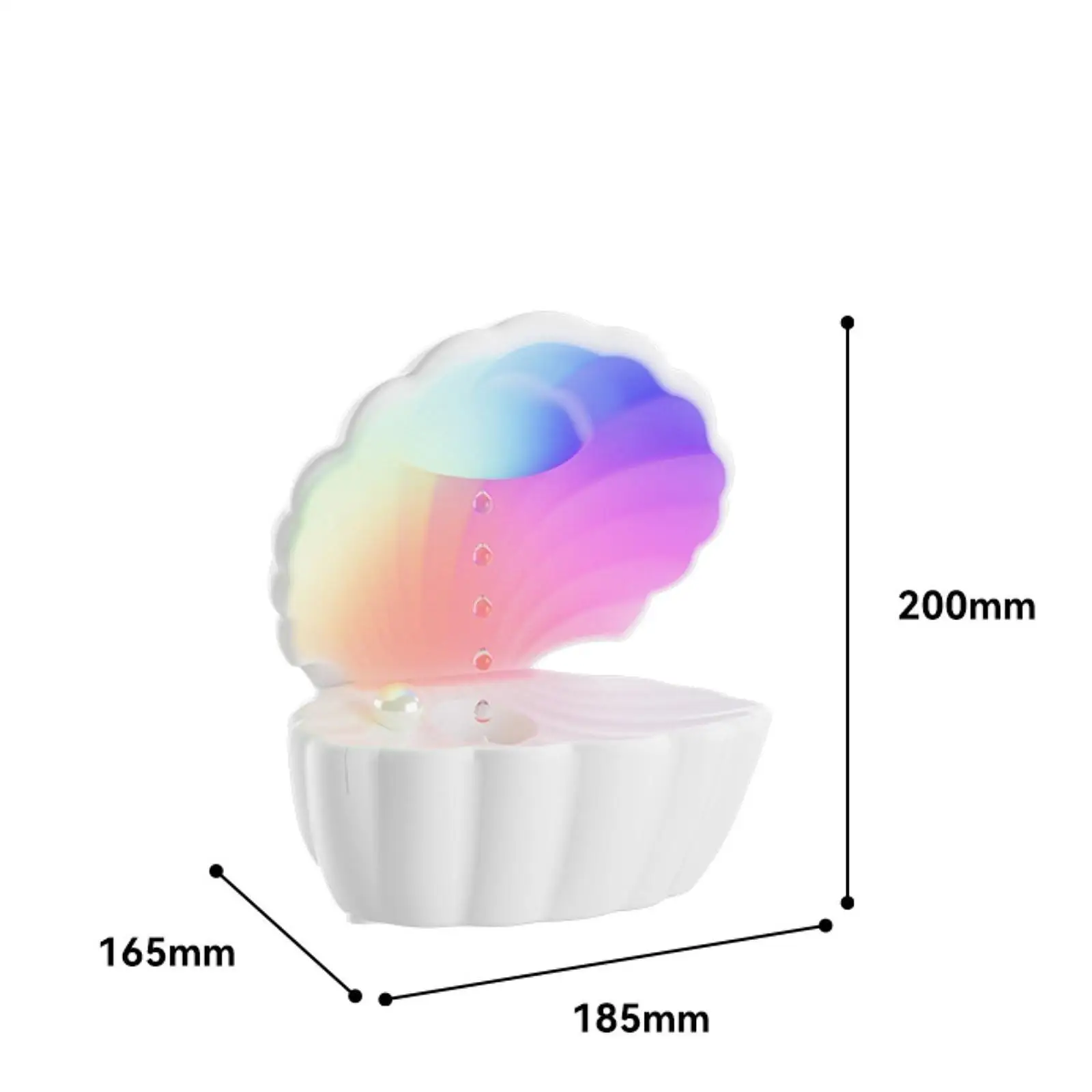 Umidificador de ar com luz atmosférica, música que desfruta de plug tipo C confortável e