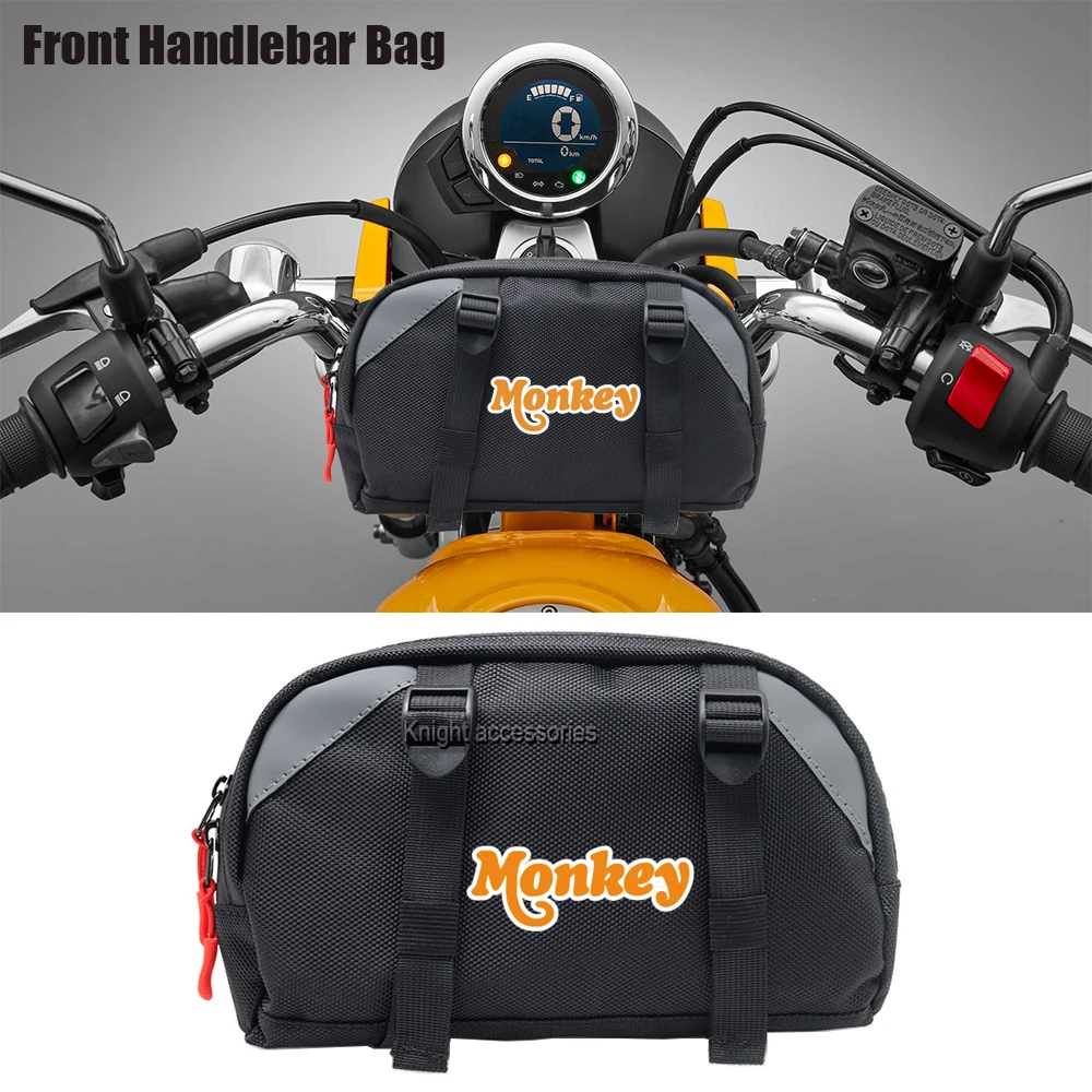 Motorcycle front handlebar bag multifunctional storage bag travel bag For Honda monkey 125 monkey 125z Universal