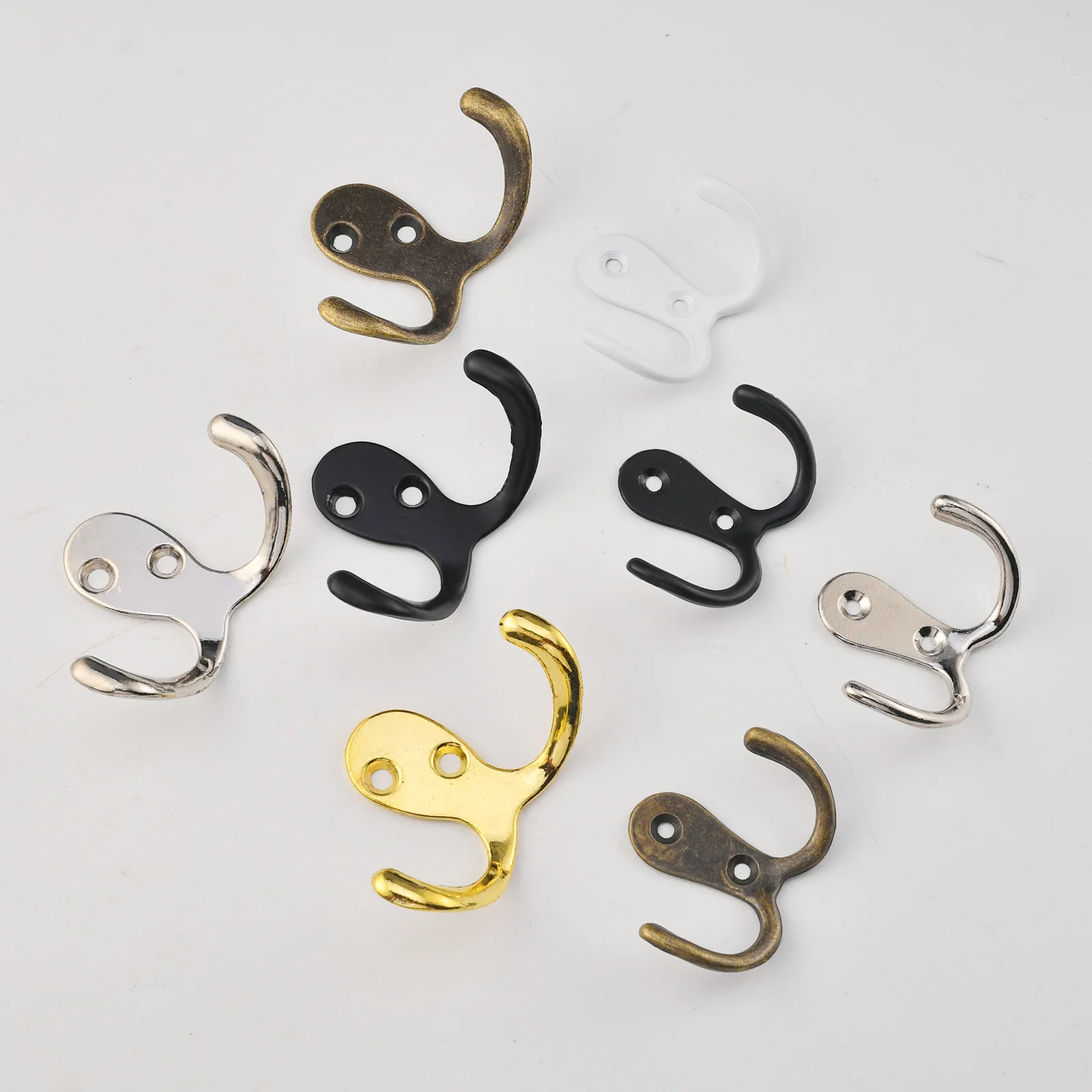 New Chinese wrought iron wall hanging wall wall creative kitchen bathroom door back coat hook hanging hanger
