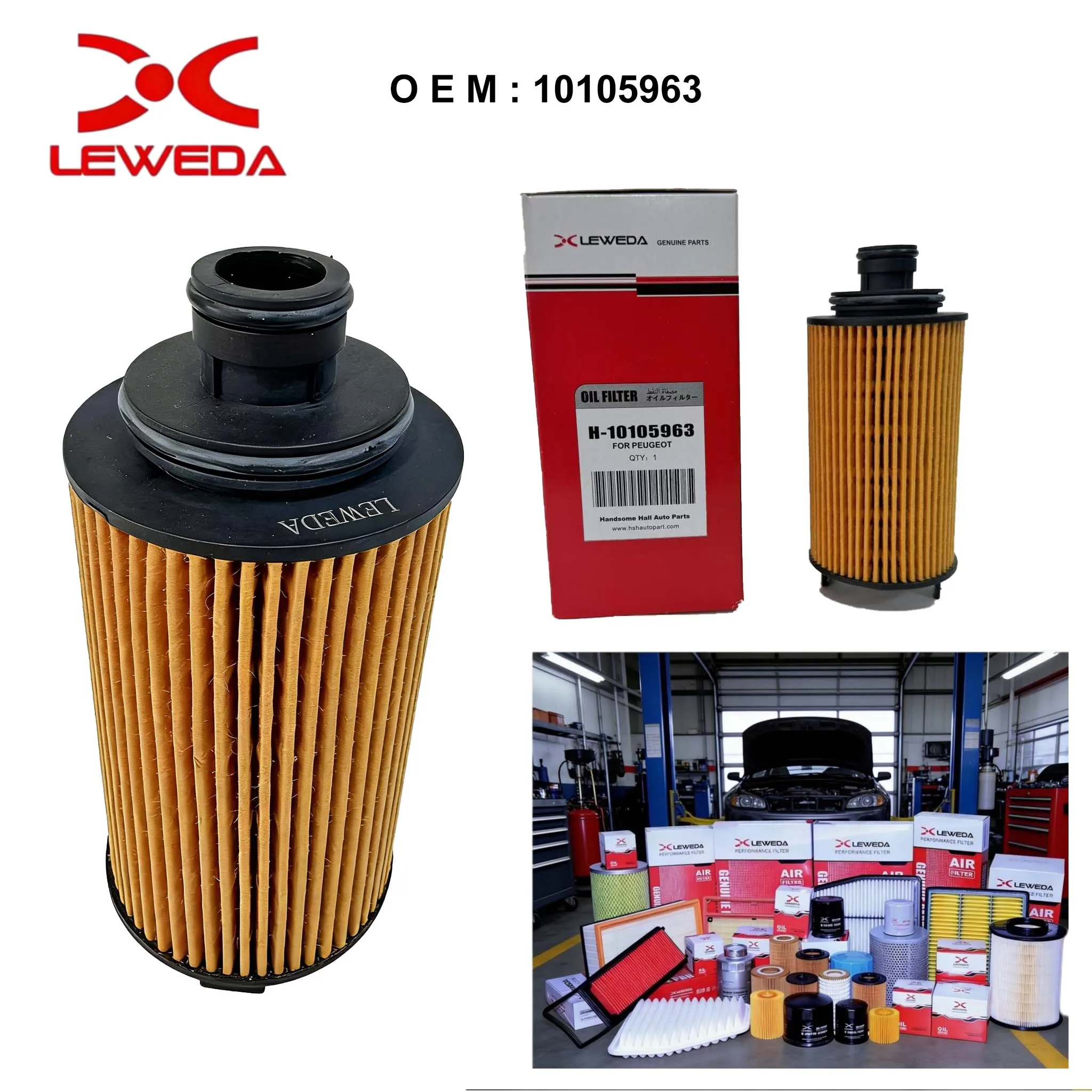 LEWEDA 고품질 자동차 엔진 부품 10105963 MAXUS G10 2.0T용 오일 필터 SH40X20136 X201367 교체용