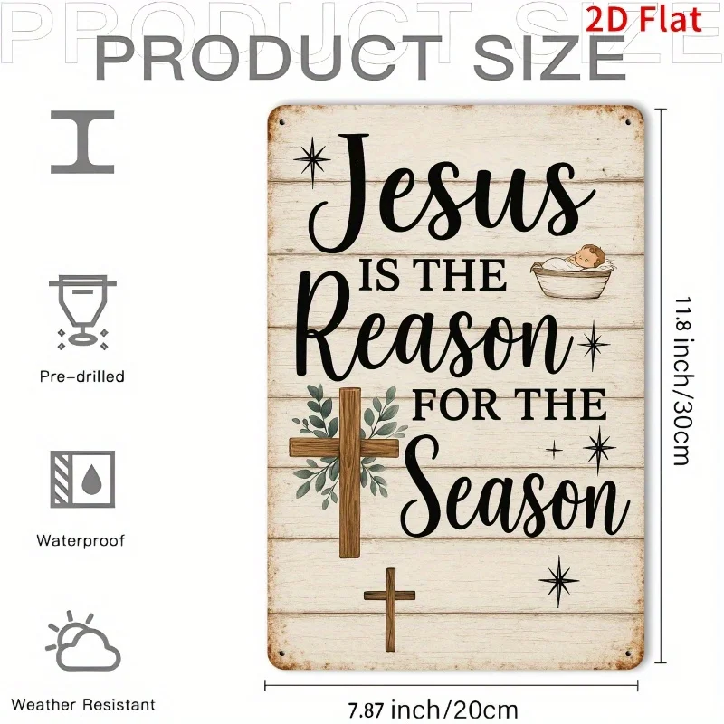 Rustic Metal Wall Plaque, 