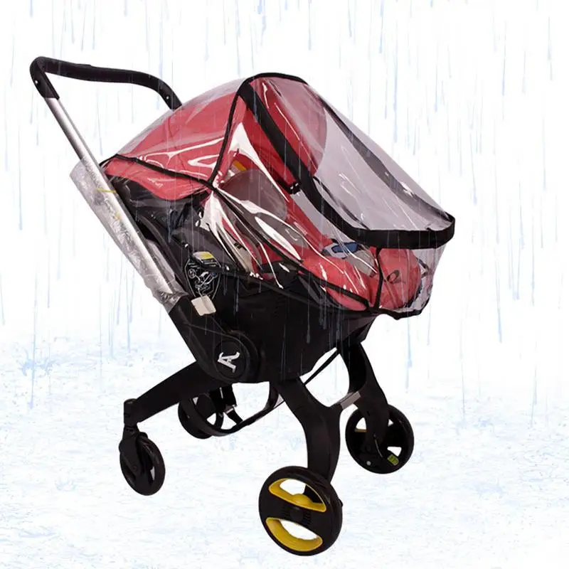 

Stroller Rain Cover Safety EVA Material Wind Water Proof Transparent Windproof Raincoat For Baby Cart Stroller Accessories