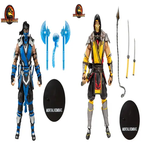Mortal Kombat Spawn Sub Zero Scorpion 7" Articulated Action Figure Toys 17cm