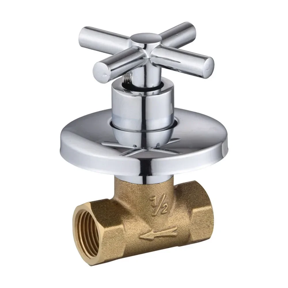 Solar Switch Water Valve Bathroom Shower Valve Pipeline Link Brass Ceramic Spool Dark Valve Open Quickly Plumbing Fittings