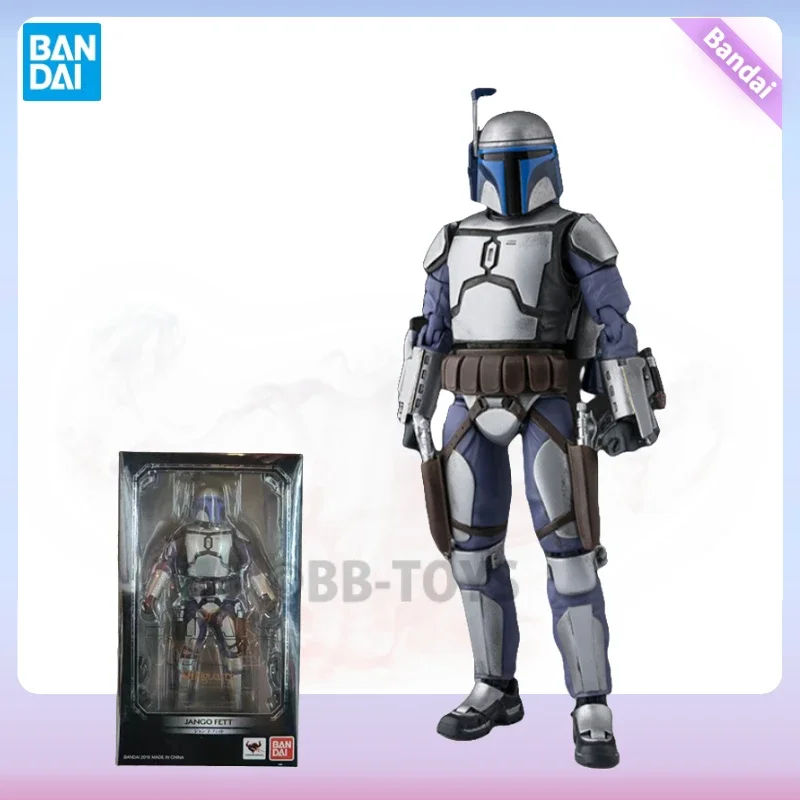 In Stock BANDAI S.H.Figuarts SHF Star Wars Jango Fett Action Figures Anime Toy for Boy Collection Gift Original Box BB