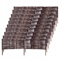 KADAX Garden Palisade Wicker Rewells Lawn Fence 100x40cm set 10 PCs