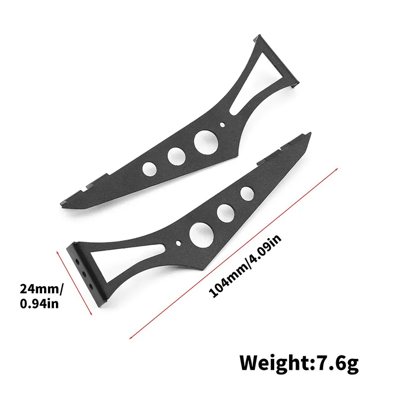 Metal Tail Wing Rear Spoiler for 1/10 RC On-Road Racing Rally Drift Car TAMIYA TT01 TT02 XV01 PTG2 HSP 94123 FW06 SAKURA Upgrade