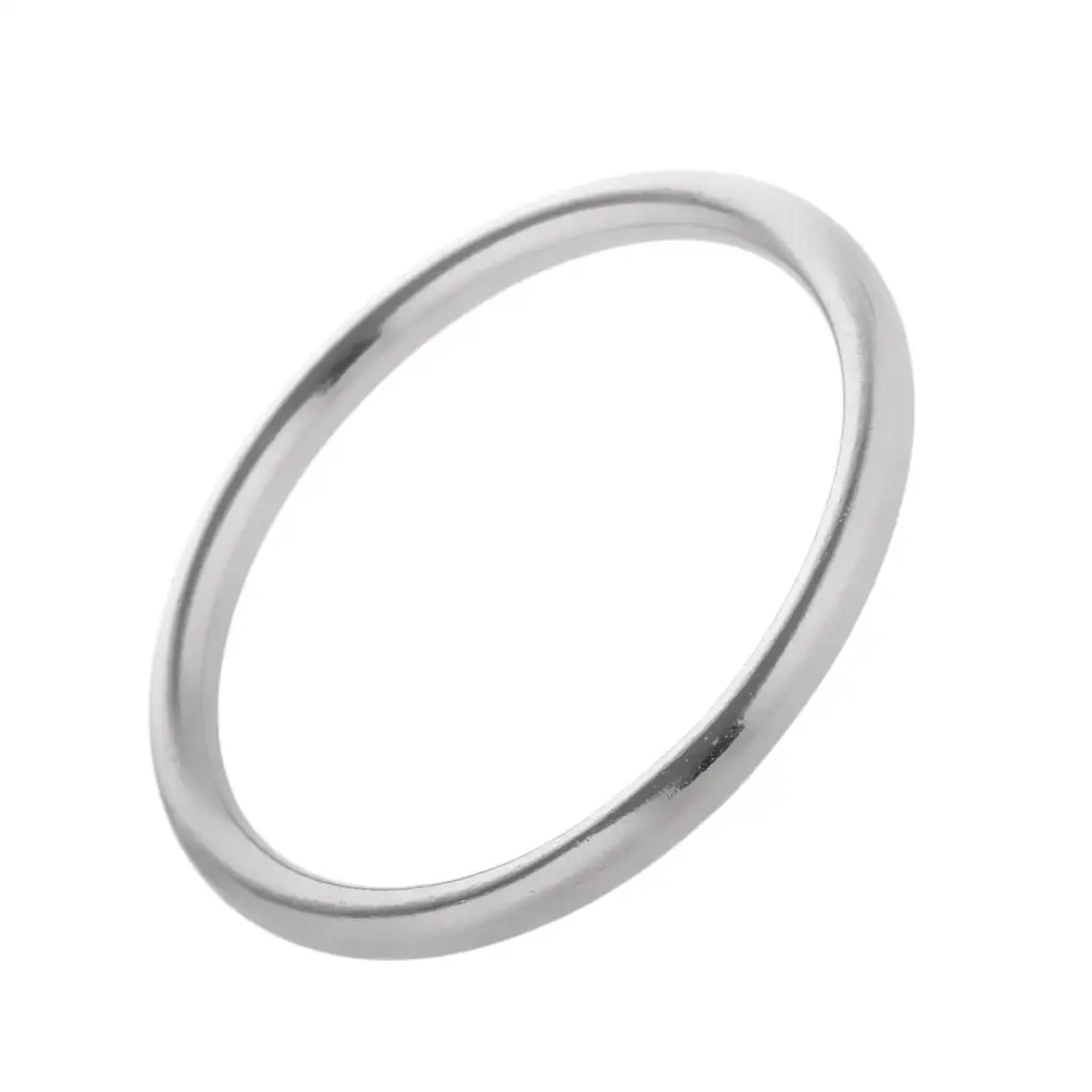 Sliver O Rings Stainless Steel Round Webbing Strapping Metal Buckle for Purses Bags Backpack Strap