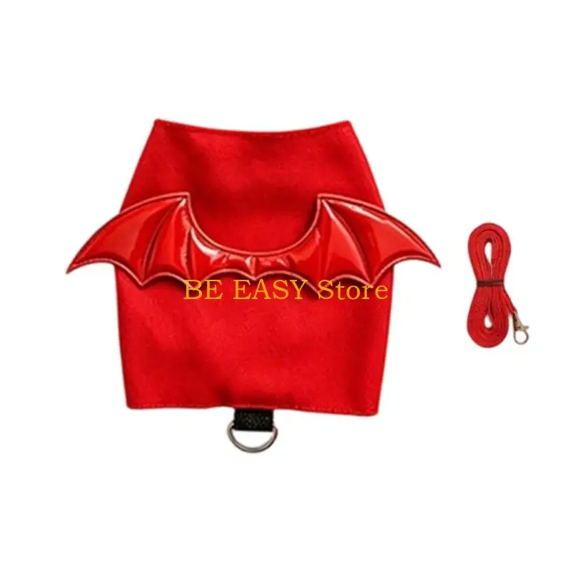 E28F Decorative Wing Reptiles Walking Wrap with Canvas Body and a Rear Connection Point for Short Travel and Supervised Walks