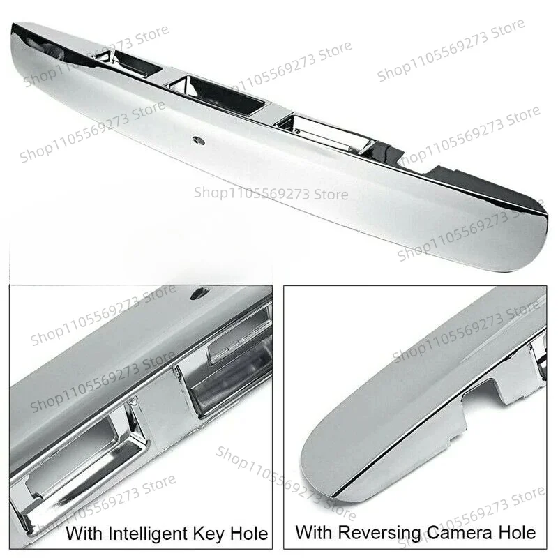 

Efficientt-For Nissan Qashqai J10 2007-2014 Chrome Car Rear Tailgate Boot Lid Handle With Intelligent Key Camera Hole
