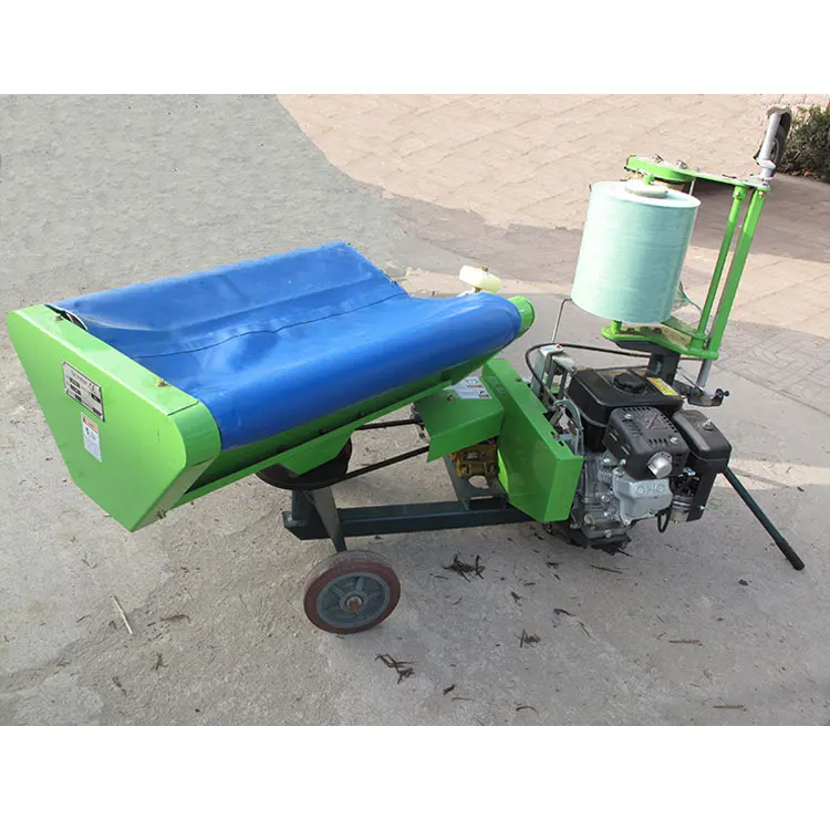 

Manufacturer Factory Direct Mini Round Hay Silage Bale Wrapper Pine Straw Baler Machine For Sale