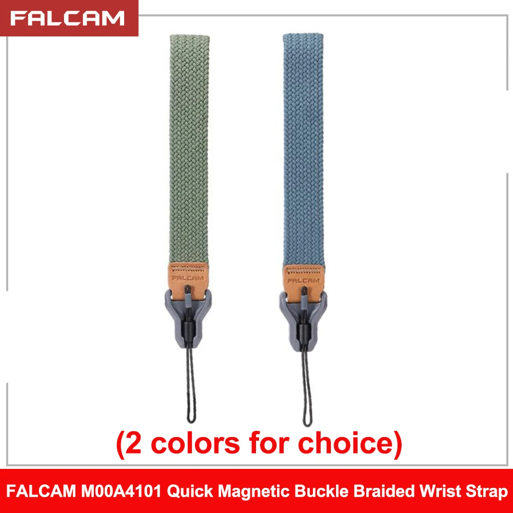 FALCAM M00A4101 Quick Magnetic Buckle Braided Wrist Strap Green Blue 2 colors for choice