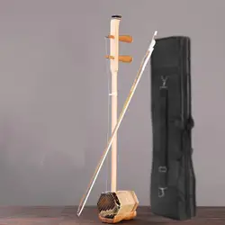 Log Python Skin Erhu Chinese Traditional Characteristic String Instruments Stage Performance Professional Erhu with Accessories