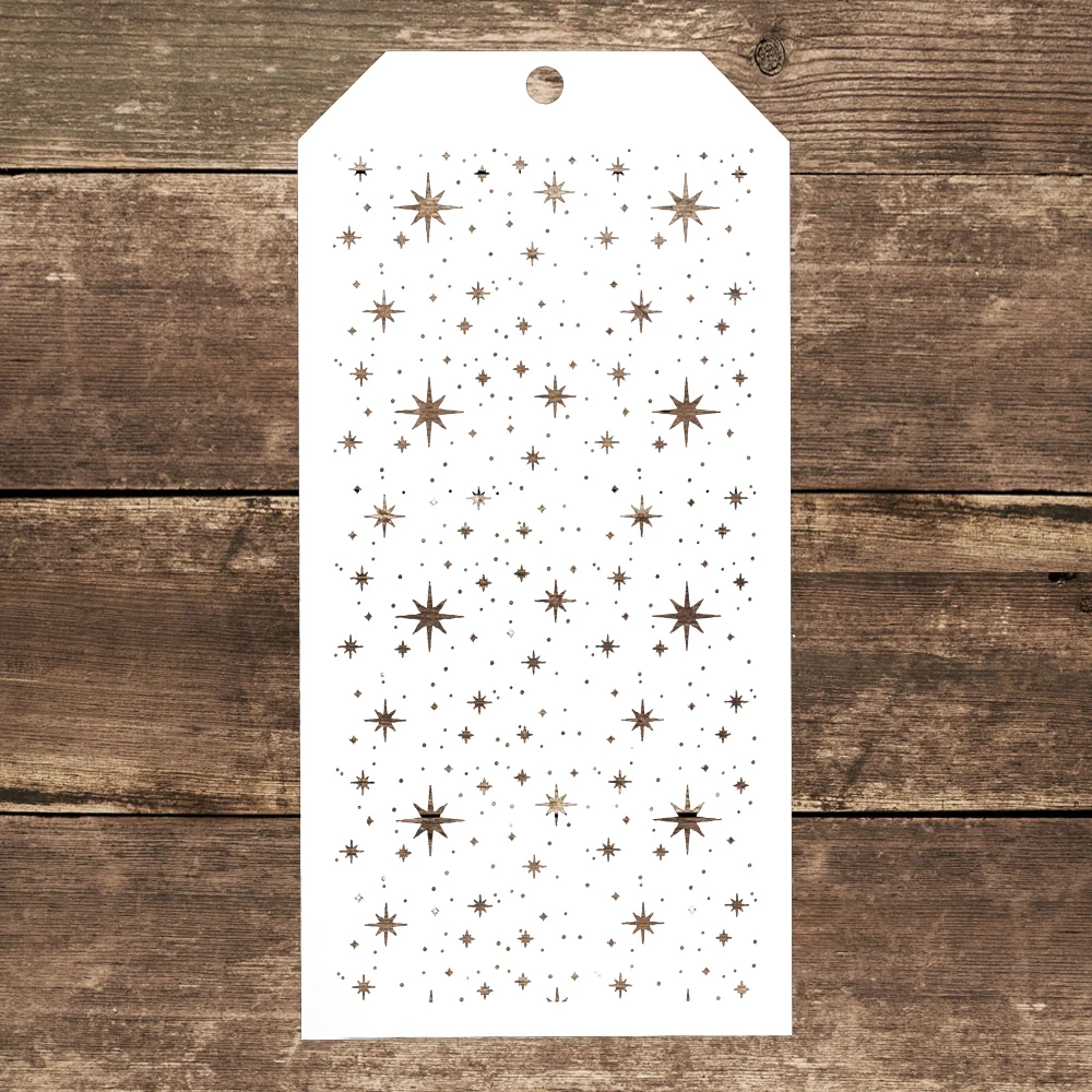 12*24 CM DIY Craft bezszwowy gwiazda wzornik do malowania Scrapbooking znaczki Album dekoracyjne tłoczenie kartek papierowych