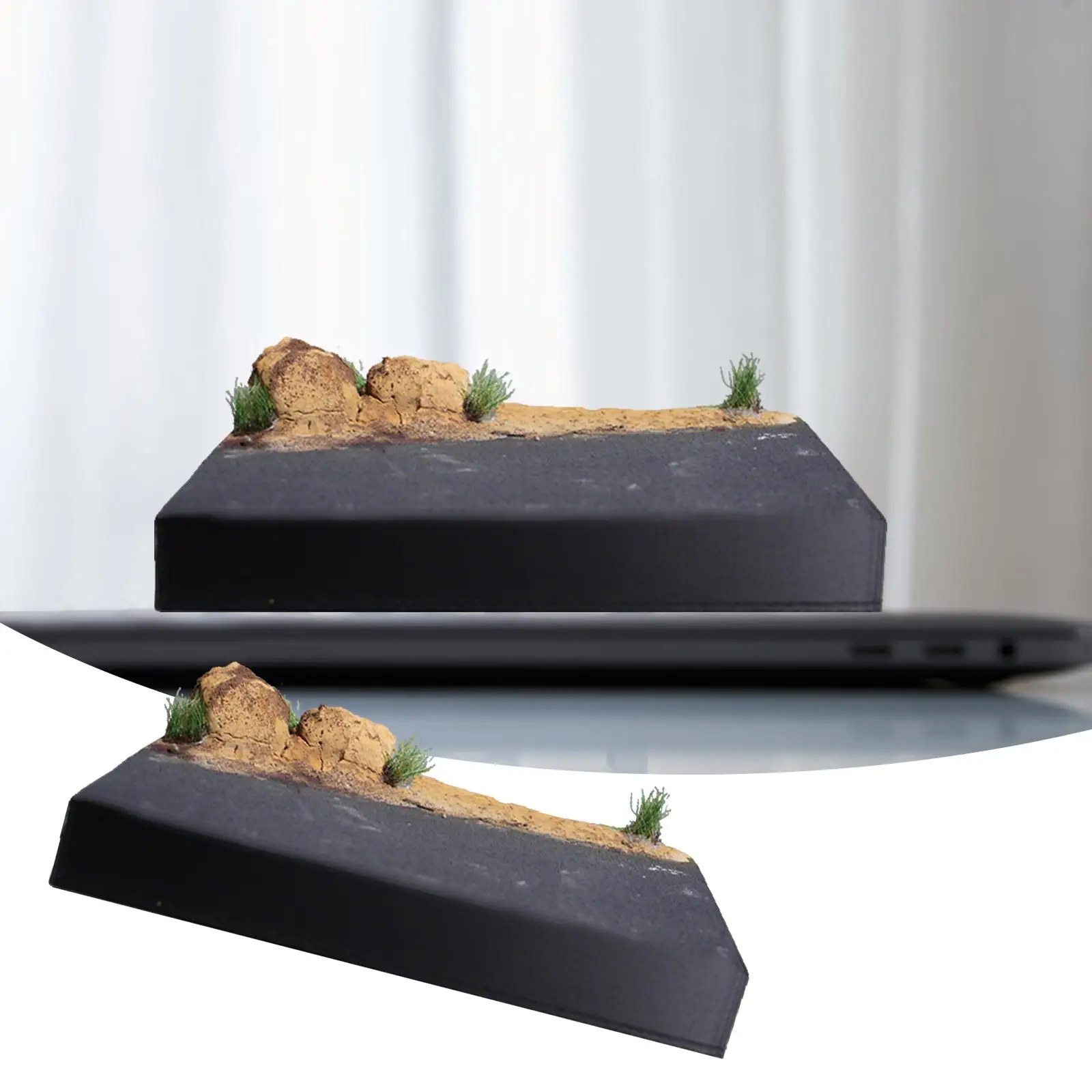 Adorno Diorama de carretera a escala 1/64, diseño de paisaje, modelo de escena en miniatura DIY para mesa de arena, modelo de arquitectura de simulación