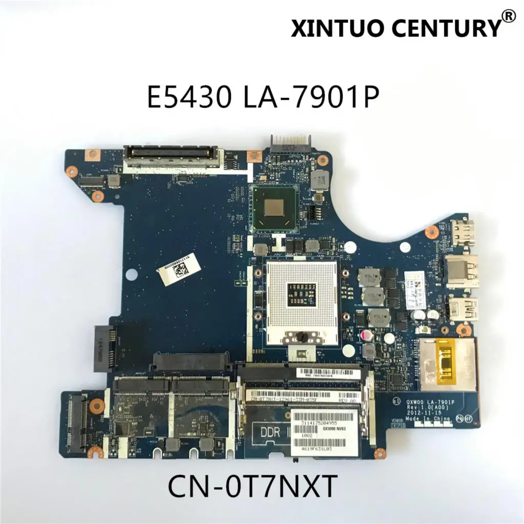 

CN-0T7NXT 0T7NXT T7NXT For DELL INSPIRON E5430 Motherboard QXW00 LA-7901P DDR3 HM65 100% tested working