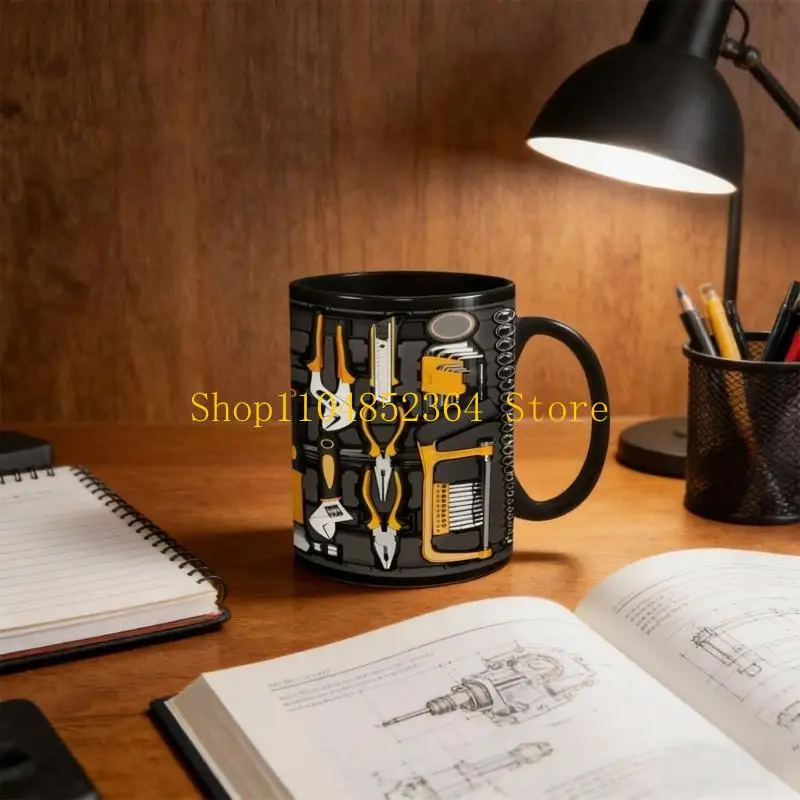 652F Professional Office Ceramic Drinking Vessel with Innovative Toolbox Design Offering Great Thermal Retention