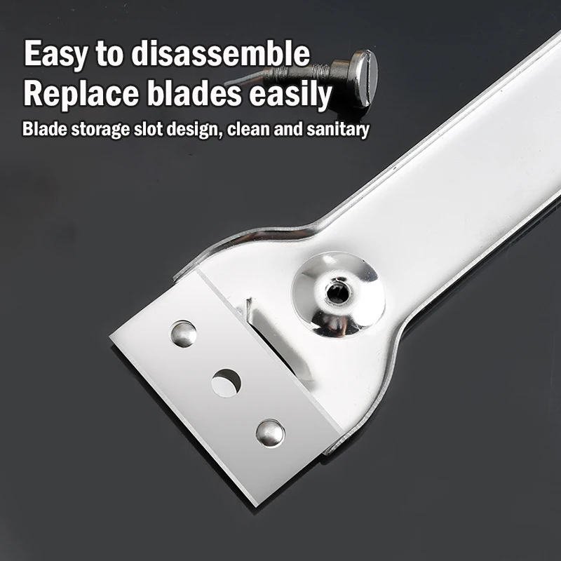 Stainless Steel Cleaning Scraper Blade Glass Kitchen Ceramic Tile Decontamination Scraper Wall Floor Paint Scraper Tool Knife