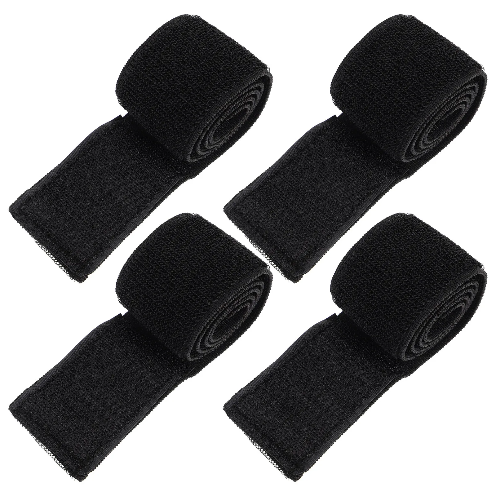 4Pcs Loop and Hook Elastic Fastening Straps Strong Sticky Bands for Binding Fixing Use Indoor Outdoor Activities