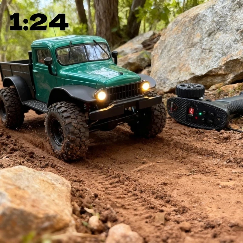 New 1:24 Fcx24 Mini Qilive Crawling Rc Car Brushless Off-Road Toy Truck Remote Control Vehicle Climbing Toy Car Boy'S Gift