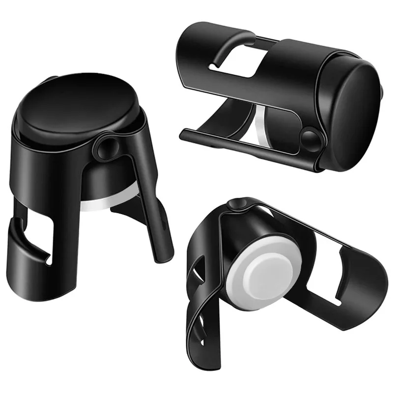 

1PC Portable Stainless Steel Champagne Sparkling Stopper Sealing Bottle Cap Wine Bottle Stopper Wine Beer Bottle Cork Plug