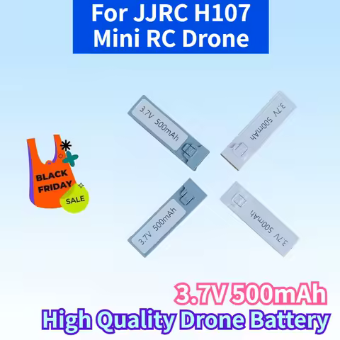 Newest 3.7V 500mAh Drone Rechargeable Battery for JJRC H107 Mini RC Drone Battery Spare Parts High Quality Replacement Battery