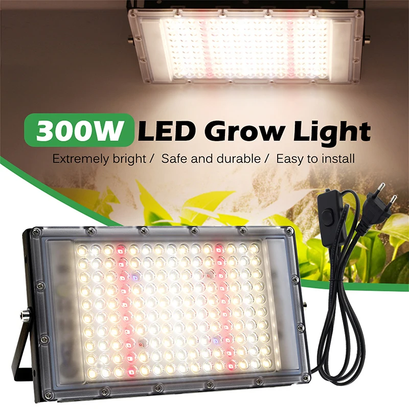 

Led Plant Grow Light Full Spectrum 380-840nm Sunlight Growing Lamp With Stand For Indoor Meaty Plants Veg Flower AC86-277V