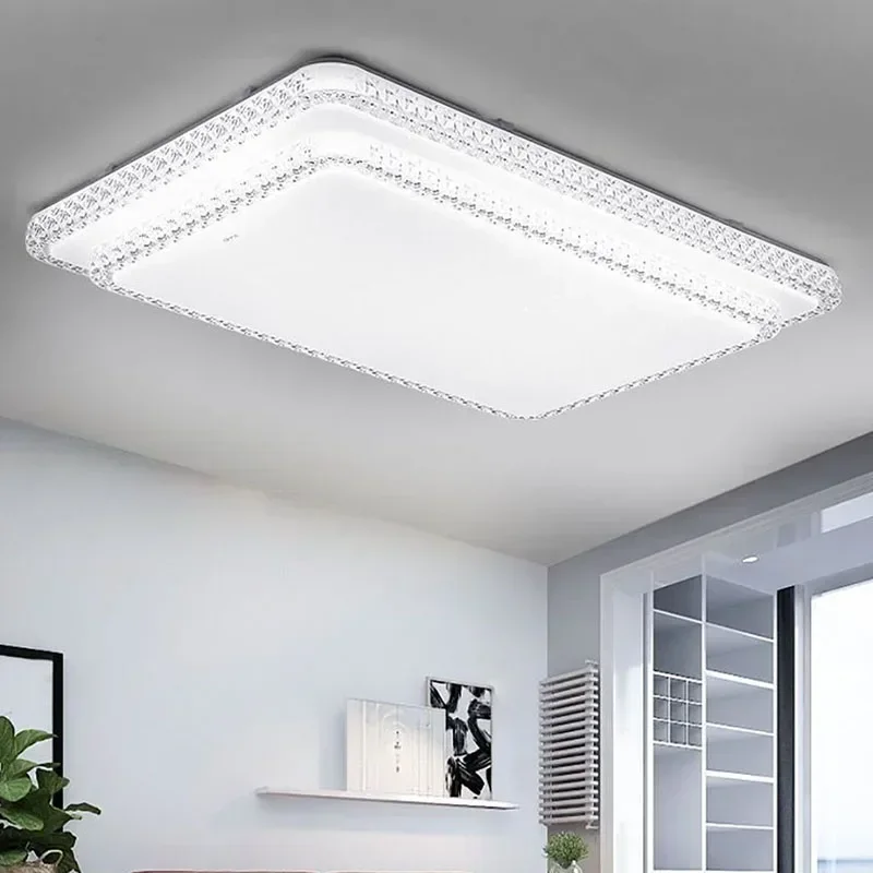 Lâmpada moderna do teto do diodo emissor de luz para o quarto, Lustre acrílico simples, Luminária, Sala de jantar, Estudo, Decoração Home